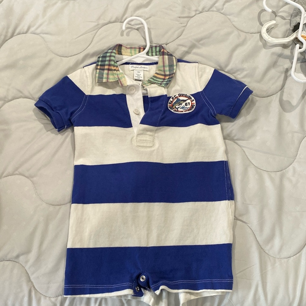 Ralph Lauren shorts onesie
